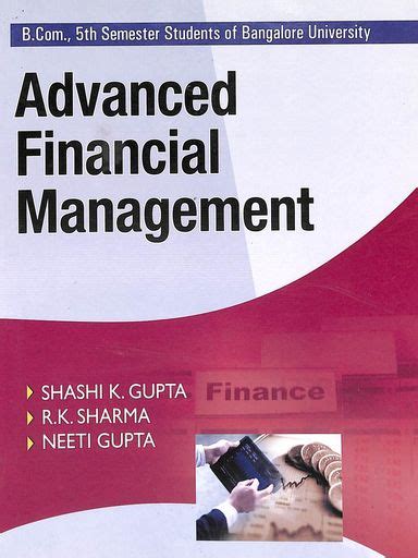 Buy Advanced Financial Management Bcom 5th Sem Bu Book Shashi K