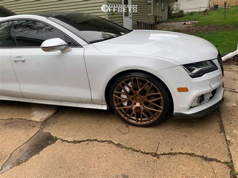 2013 Audi S7 Wheel Offset Tucked Stock 720193 Custom Offsets