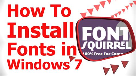 How To Install Fonts In Windows 7 YouTube