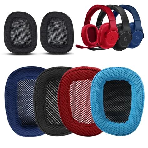 Over Ear Pads Para Logitech Almofadas De Espuma Capa De Fones De Ouvido