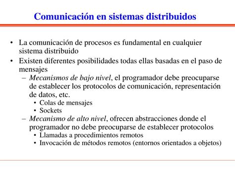 Ppt Introducci N A Los Sistemas Distribuidos Powerpoint Presentation