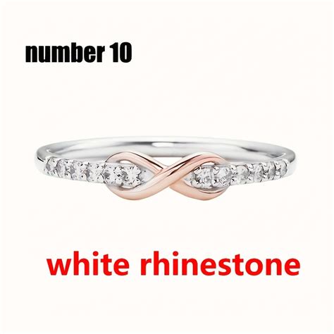 elegant inlaid rhinestone ring number  shaped fashion ring temu ireland