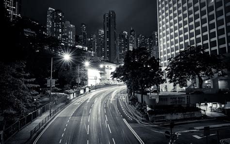 Photography Urban City Building Street Monochrome Women Night