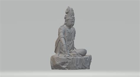 Fichier STL Statue de Bouddha Guanyin Bodhisattva Modèle d impression