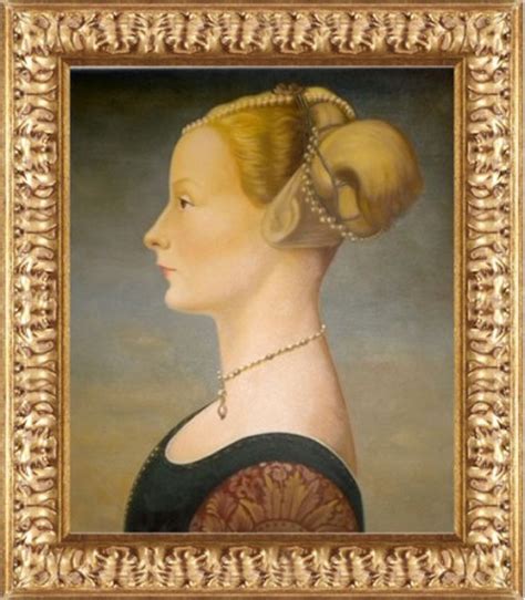 Quadro Gentildonna Cornice Barocca Classica Oro Di Pollaiolo Falso D