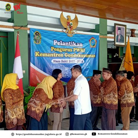 Kemantren Gondokusuman Pelantikan Pengurus PWRI Periode 2023 2028