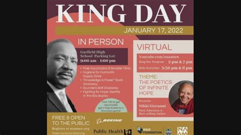 List of Martin Luther King Jr. Day events in the Seattle area | king5.com