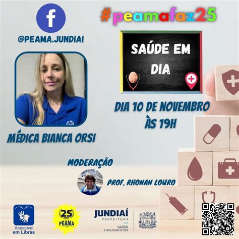 Peama Promove Live ‘saúde Em Dia Em Comemoração Aos 25 Anos Notícias