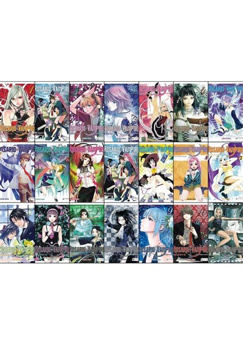 Rosario Vampire Tılsımlı Kolye ve Vampir 1 21 Cilt Manga Sezon1 2 Set