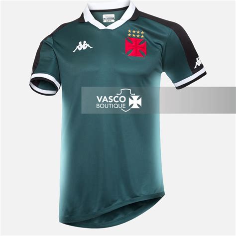 Camisa Vasco Goleiro 2024 Kappa Juvenil Petróleo