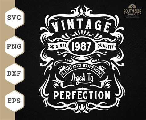 Th Birthday Svg Th Birthday Shirt Vintage Svg Aged To