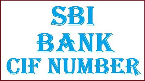 Cif Number Sbi What Is Cif Number In Sbi