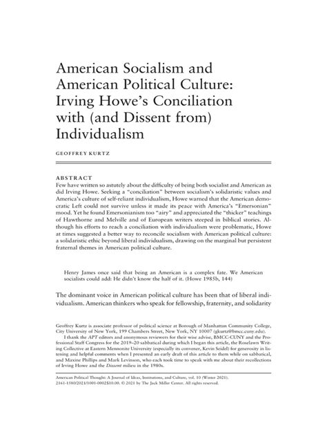 American Socialism | PDF | Socialism | Individualism