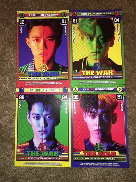 EXO THE WAR REPACKAGE ALBUM THE POWER OF MUSIC EXO 엑소 Amino