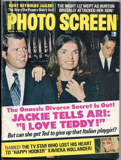 Photo Screen Magazine August 1973 Jackie Onassis Liz Taylor Liza Minnelli 1973 Magazine