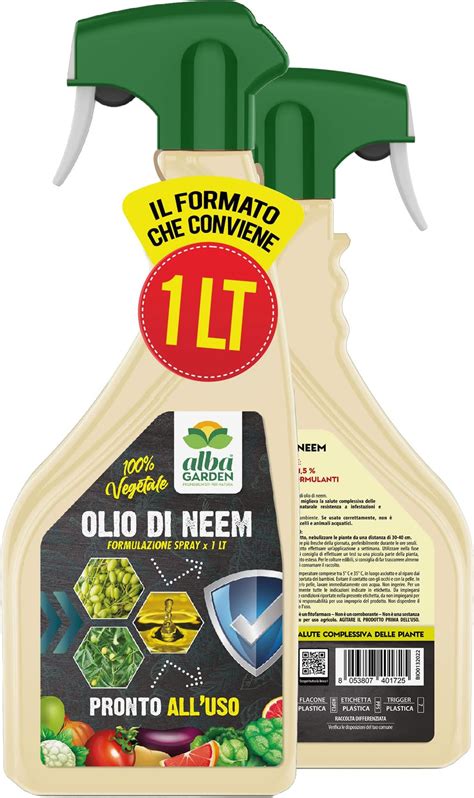 I Consigli Dell Esperto Olio Di Neem Ml Repellente Naturale Per