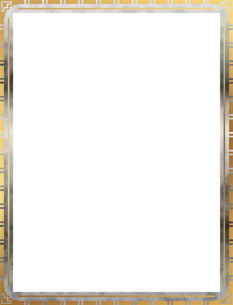 Art Deco Border Png Transparent Download Clip Art 1746x2292 Png