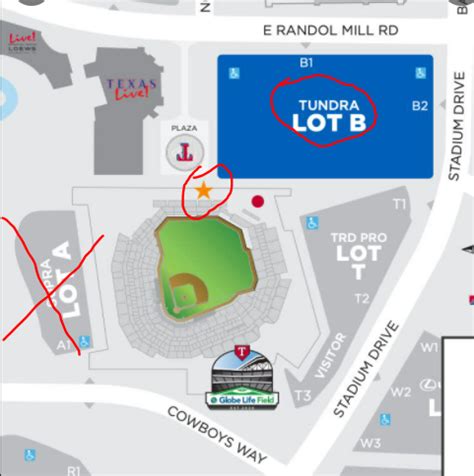 globe life field parking map | oggsync.com