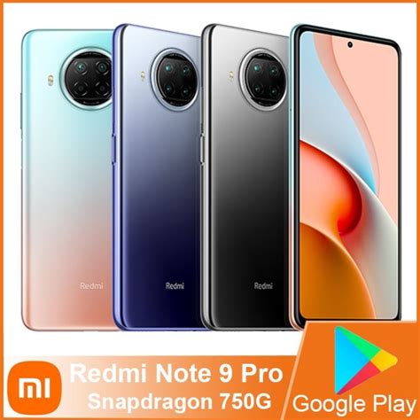 Redmi Note 9 Pro Cellphone Snapdragon 750G Octa Core 5G Smart Phone