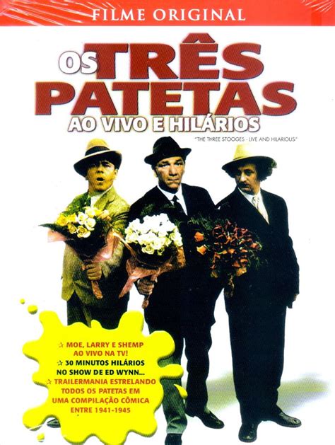 Os Tres Patetas Ao Vivo E Hilarios Dvd Light Comedia Original Lacrado