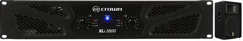 Crown XLi 3500 1350W 2 Channel Power Amplifier Bundle With Reverb