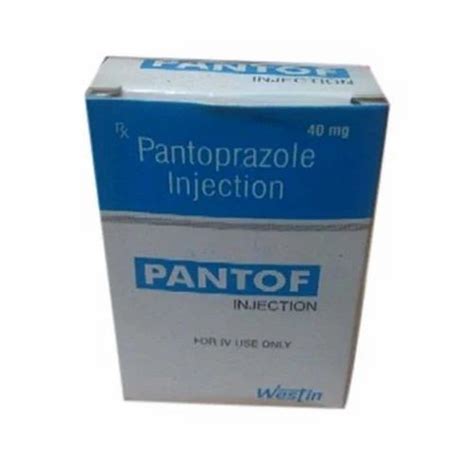 Pantof Pantoprazole Sodium Injection 40 Mg Packaging Type Box At