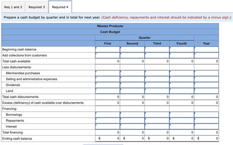 Solved Required Calculate The Expected Cash Collections Chegg