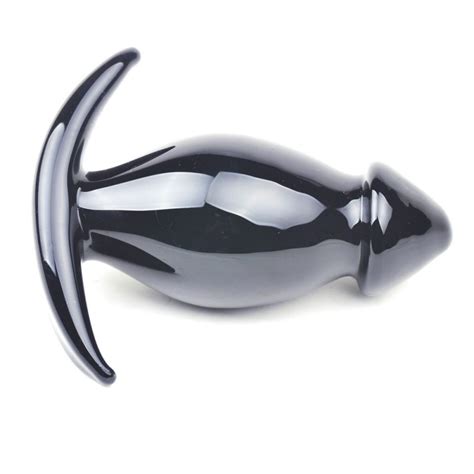 Gode Verre Anal T Butt Plug Massager Picket Noir