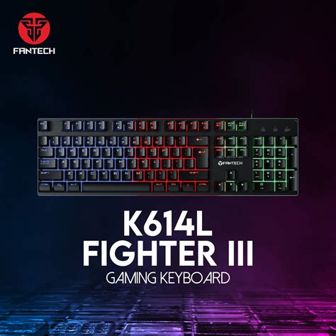 Fantech Fighter Iii K614l Gaming Keyboard With 3 Backlit Mode 26 Keys