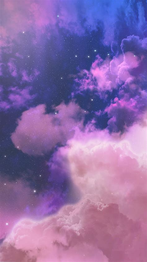 Purple Sky By Gocase Galaxy Iphone Purple Purple Iphone Pink Purple Galaxy Hd Phone