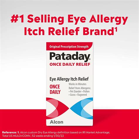 Pataday Once Daily Relief Allergy Eye Drops By Alcon 25ml For