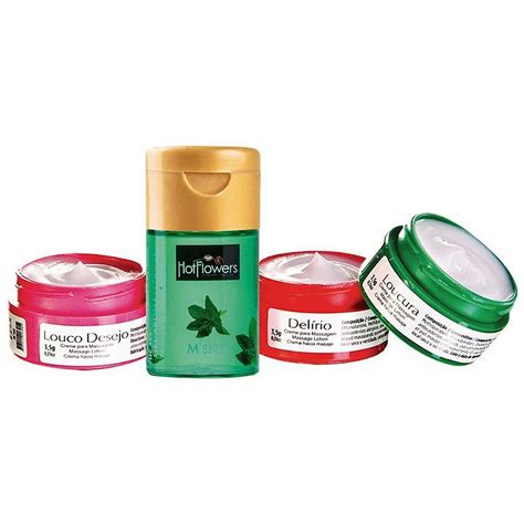 Kit Sedução Menta Hot Flowers Sexy Atacado