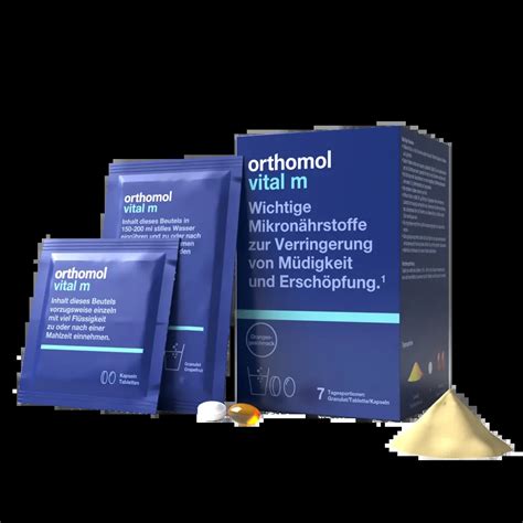 Orthomol Vital M для енергії та здоров’я чоловіків | Orthomol.Life
