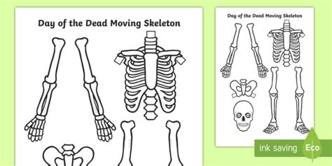 Day Of The Dead Split Pin Skeleton Activity