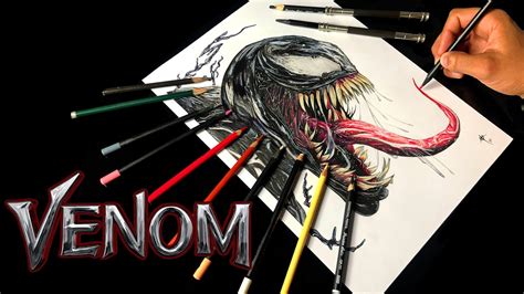 CÓMO DIBUJAR A VENOM REALISTA Nueva sección en el canal APRENDE A