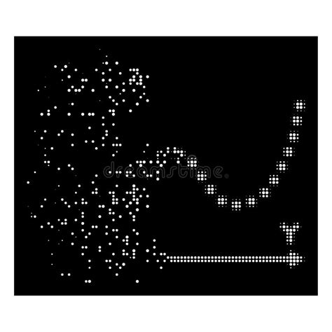 Bright Sparkle Dotted Halftone Dotted Plot Icon Stock Vector