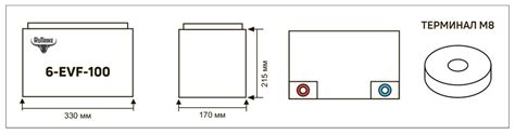 Тяговый аккумулятор RuTrike 6-EVF-100 - RuTrike