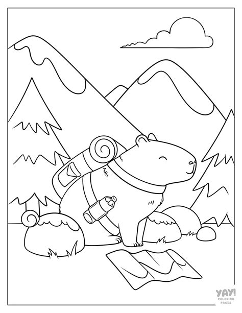 Capybara Coloring Pages Free Printable Pdfs Coloring Books Cute