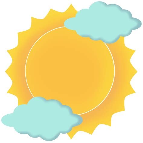 Partly Sunny Day With Clouds Weather 28342810 Png