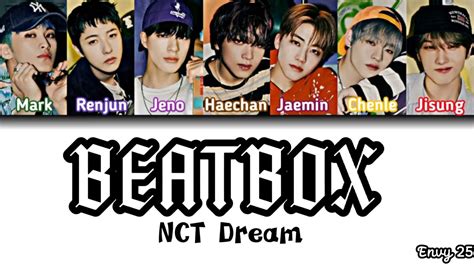 Nct Dream Beatbox Color Code Lyrics Youtube