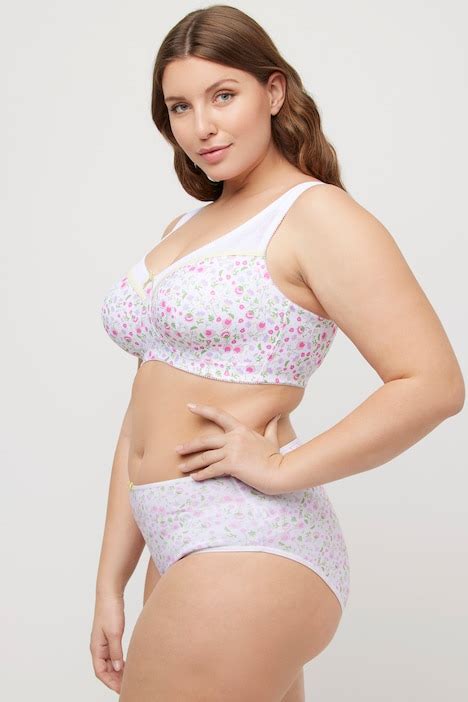 Reggiseno Sostenitivo Senza Ferretto Con Fiori Coppa C H Reggiseni