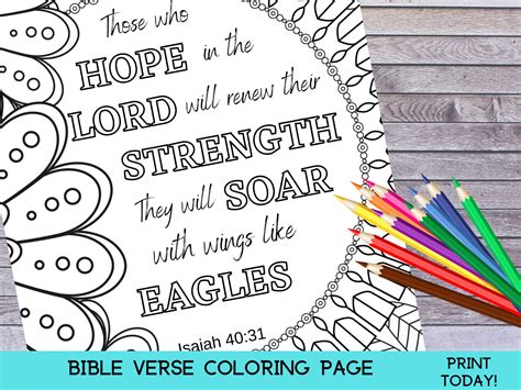 Bible Verse Coloring Page Isaiah 40 31 Bible Coloring Page Printable