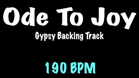 Ode To Joy Etude Gypsy Jazz Backing Track 190 BPM Django