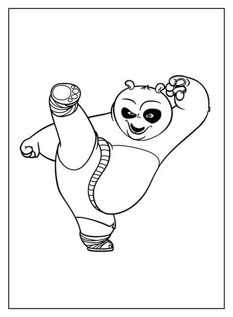 Kung Fu Panda Para Colorir - Desenhos do Kung Fu Panda para colorir - Bora Colorir