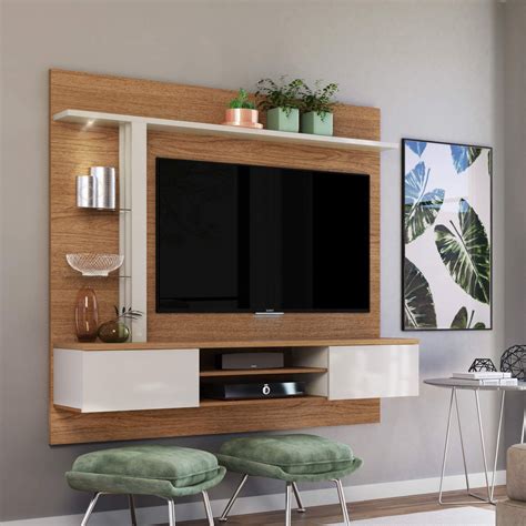 Painel Home Para Tv At Polegadas Led Portas Basculante