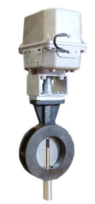 Gas Butterfly Valve With Solenoid Actuator Regulating Cast Iron Ritm Industry