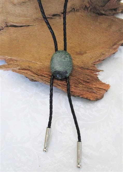 Kambaba Jasper Natural Western Naked Bolo Tie Colgante Unisex Etsy España