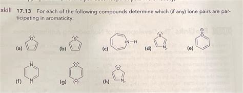 For Each Of The Following Compounds Determine Which If Any Lone