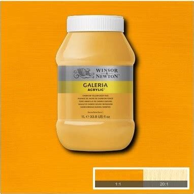 Winsor Newton Galeria Akrylmaling Cadmium Yellow Deep 1000 Ml