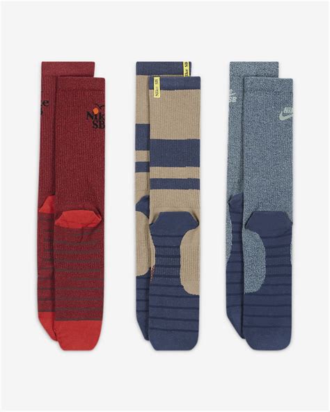 Nike Sb Everyday Max Lightweight Skate Crew Socks 3 Pairs Nike My